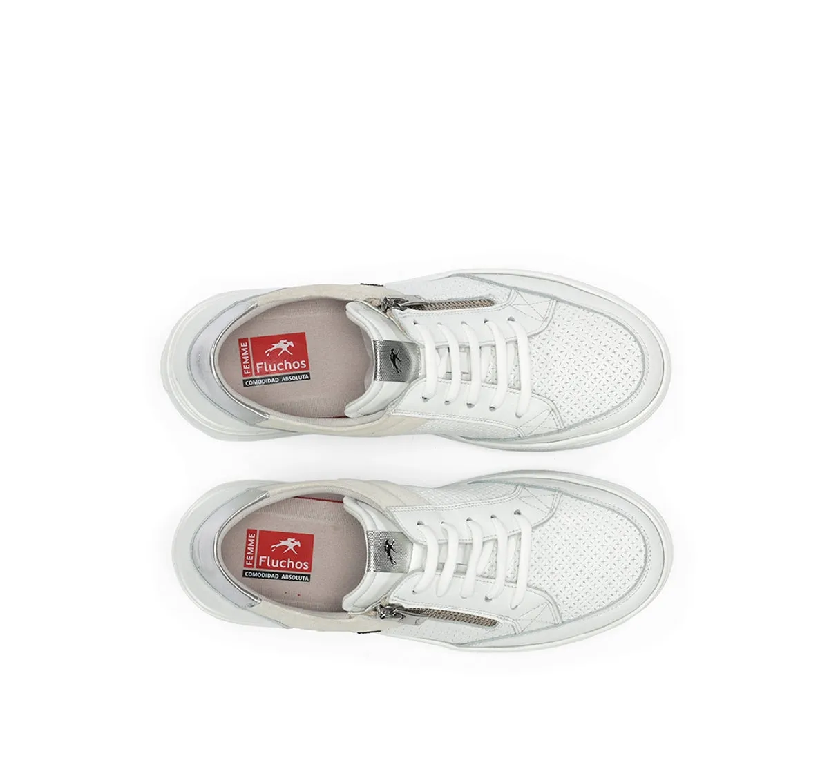 Fluchos Aqua F2173 sneakers donna bianche zeppa