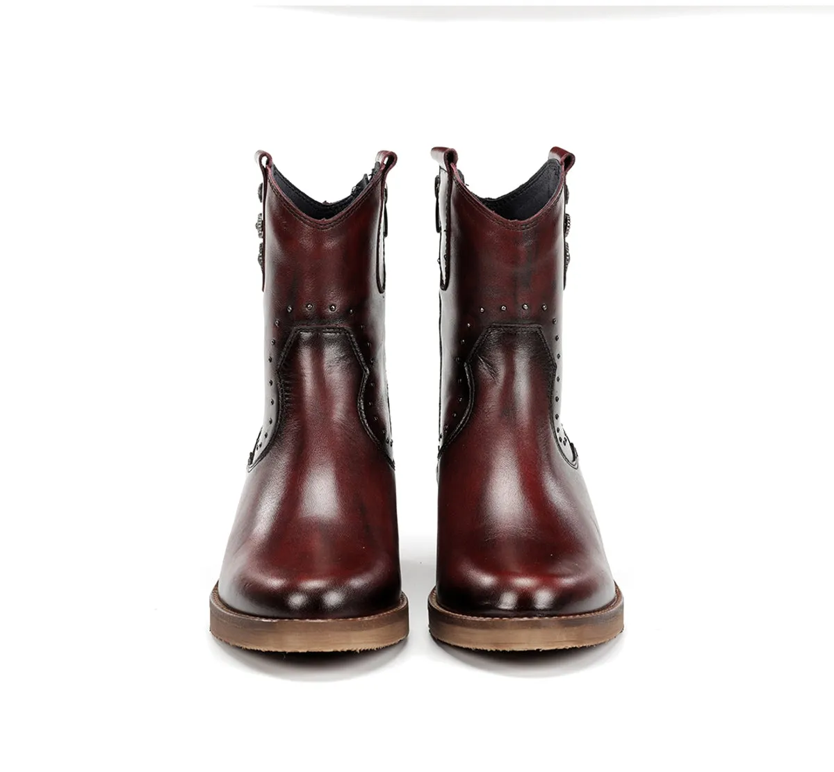 Dorking Layla D9549 stivaletti donna bordeaux zip
