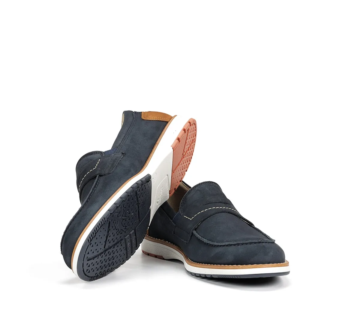 Fluchos Taylor F1980 mocassini uomo blu casual