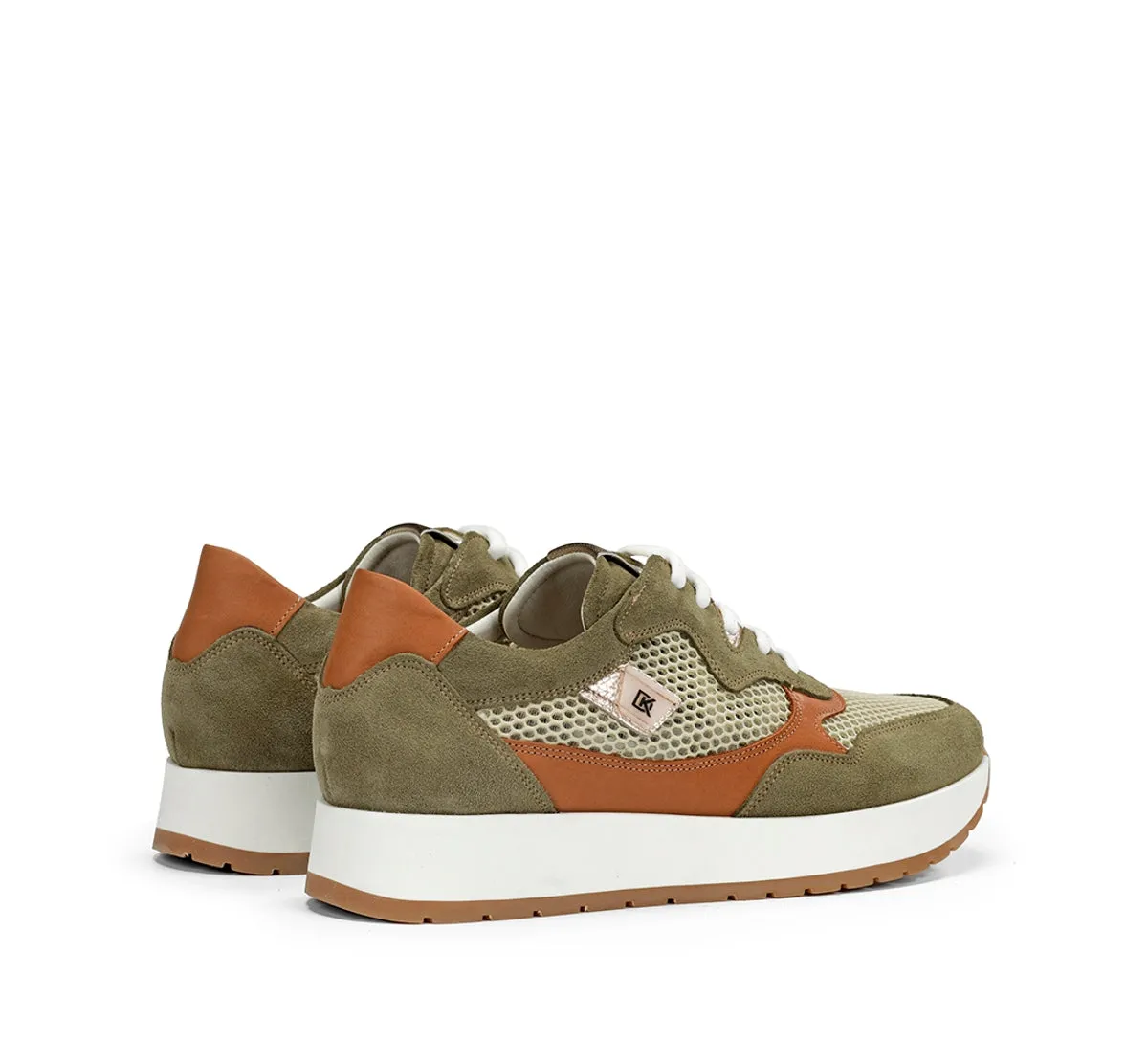 Fluchos Split D9473 sneakers donna verdi suola volume