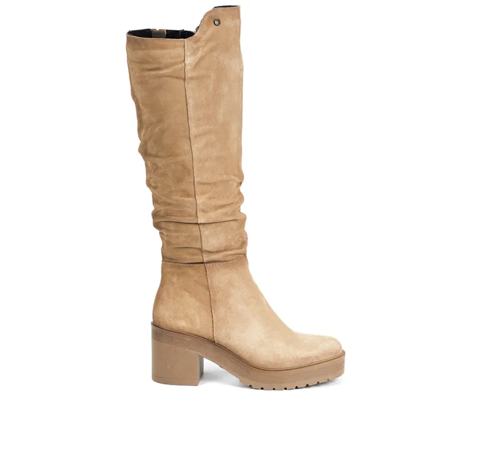 Fluchos Sarah D9574 stivali donna beige tacco
